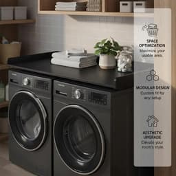 Lifero Wasdroger Werkblad - Aanrecht Wasruimte - Wasmachine Ombouwmeubel Zwart - Afdekplaat Ombouw Droger - Organiseren Wasplek — thumbnail 3