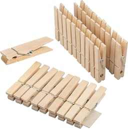 Dailygoods - 30 Stuks Houten Wasknijpers, Mini Houten Klemmen, Decoratieve Wasknijpers, Kleine Houten Wasknijpers Als Decoratie Voor Foto's, Collages, Ansichtkaarten, Foto's & Cadeaus — thumbnail 1