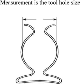 Gereedschap Clips - Klemmen Set - Opbergen Werkplaats - Stevige Veer Klem - 10 Stuks - Zilver — thumbnail 2