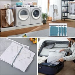 Set van 4 Wasnetten voor Delicate Kleding, Ideaal voor Ondergoed en Lingerie, 30 x 20 cm, Geschikt voor Wasmachine, Reisvriendelijk en Met Rits — thumbnail 2