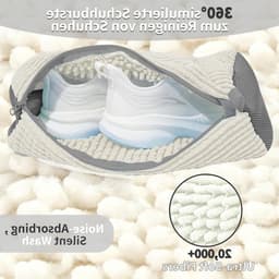 2 x Dikke Waszakken voor Wasmachine, Wit, Herbruikbaar, Anti-deformatie, 360° Reiniging, Verborgen Rits, Geschikt voor Sportschoenen en Kleding — thumbnail 4