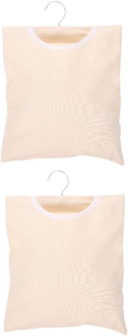 Wasknijper Opbergzak - Wasknijpertas Hangtas - Wasknijpers Opbergen - Met Ophanghaak - 32x27cm - Beige — thumbnail 1