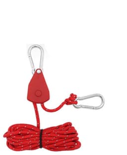 Winddicht touw, zeer sterk spantouw, sterk en duurzaam touw, gemaakt van nylon, voor kamperen in de buitenlucht, gebruikt om tenten, boten en auto's vast te zetten, zwaar touw met sloten. — thumbnail 1