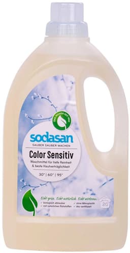Sodasan Nature Care - Vloeibaar Wasmiddel Kleur Sensitive - Allergeenvrij - Vegan - CO2-neutraal — thumbnail 1