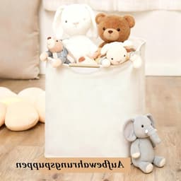 Ruime Wasmanden Set van 2, 40×30×59cm, Ideaal voor Wasopslag met Handvat, Perfect voor Badkamer en Slaapkamer — thumbnail 3