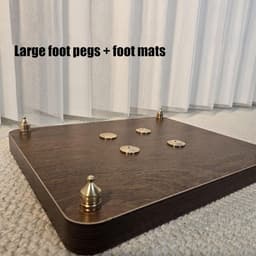 Subwoofer Isolatie - Luidspreker Platform - Audio Verbetering - Koperen Schokdemping - 20x28cm - Walnoot — thumbnail 4