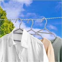 Waslijn Touw - Kledinglijn Outdoor - Buiten Drogen - Windproof Slipvast - 30 Meter - Nylon — thumbnail 2