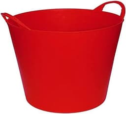 Flexibele emmer/kuip - rood - 42 liter - Opbergmand - Wasmand - 45 x 33 cm — thumbnail 3