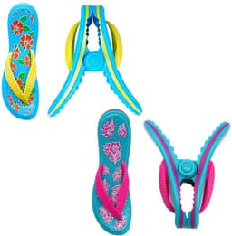 TRIXES Flip Flop Strandhanddoek Klemmen - 4-Pack - Veilig voor Zonnebedden en Tuin — thumbnail 1