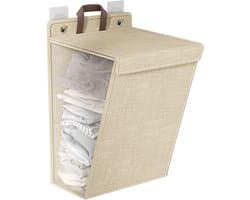 VT Goods - Vouwbare wandwasmand - Grote capaciteit van 90L - Multifunctionele opbergoplossing voor schoenen en handdoeken - Beige - Ruimtebesparend ...