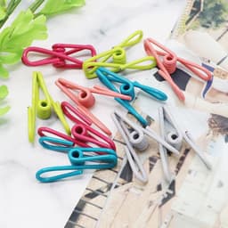 Voedselzak Knijpers - Zak Sealer Clips - Levensmiddelen Bewaren - Staal en PVC Gecoat - 5.5cm - Meerkleurig — thumbnail 5