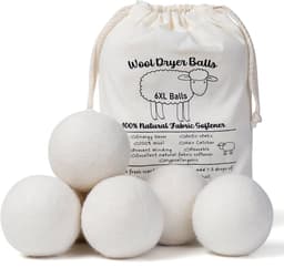 Drogerballen - Wasbollen - Wasdroger ballen - Energiebesparend - Herbruikbare Wollen drogerballen - Dryerballs - Wasballen - 6 stuks — thumbnail 1