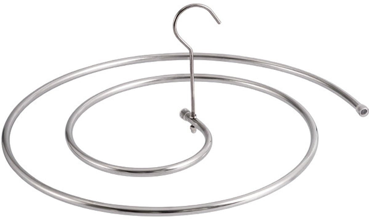 Spiraal droogrek, roestvrij staal spiraal droogmontage wasserij, Quilt deken hanger, ruimtebesparende metalen hangers voor beddengoed matrassen bank deksels capes voor binnen- en - 12mm buitengebruik (wit) — afbeelding 1