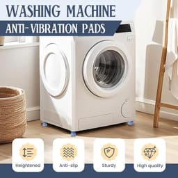 12-delige Universele Anti-Vibratie Onderzetters – Amortisatiepatins geschikt voor Wasmachine, Droger, Koelkast & Meubels — thumbnail 2