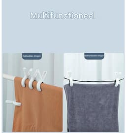 GELLDG Robuuste Strandklemmen - Handdoekklemmen - Zonder Afdrukken Met Siliconen Bekleding - Groot Formaat 9,5x7 cm - Set Voor Zware Dekens En Kleding - Geschikt voor Strand En Camping - 10stuks- Blauw — thumbnail 4