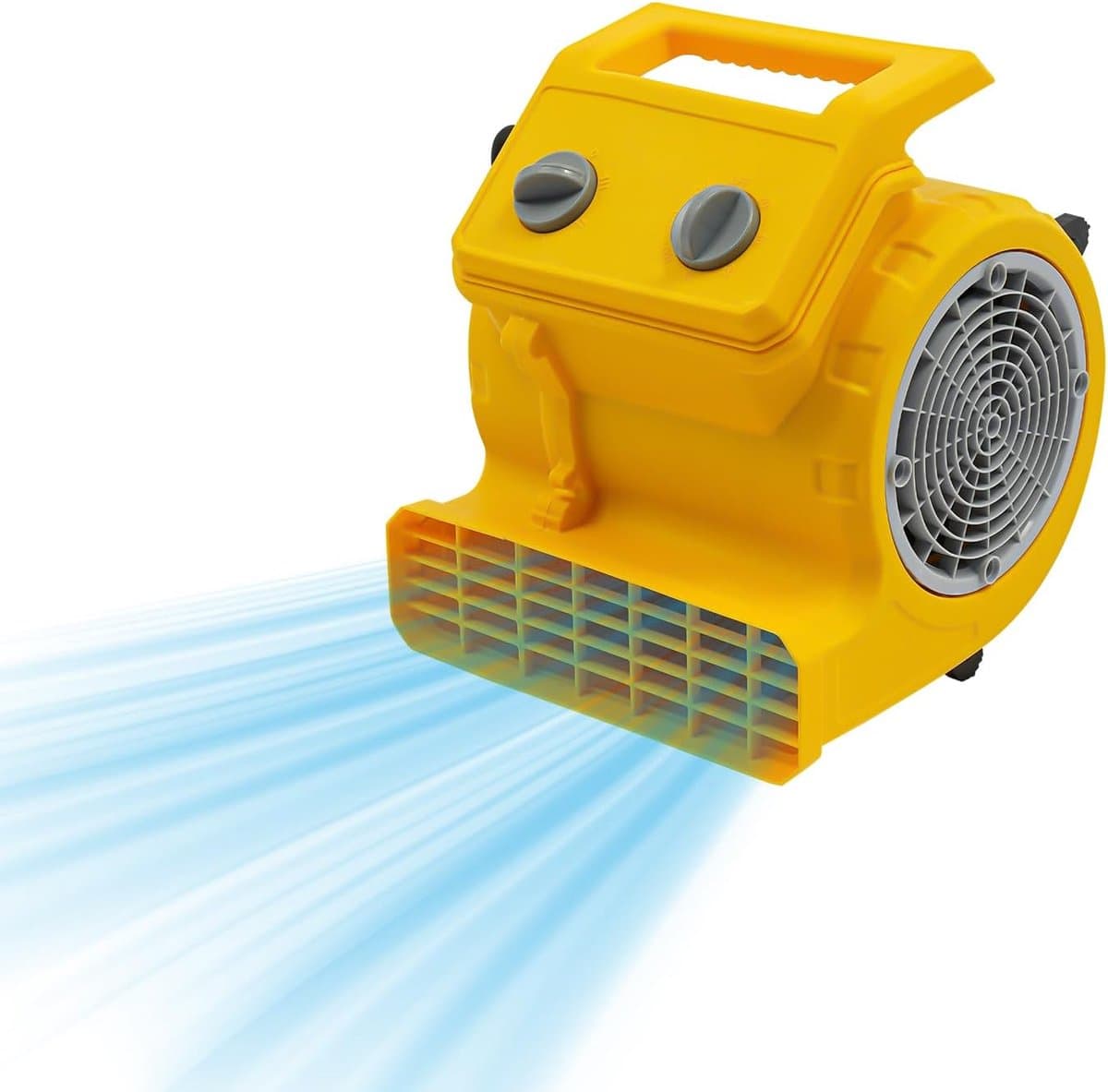 Industriële Ventilator - Radiaal Droger - Vloeren Drogen - 3 Snelheden Instelbaar - 28x26x33 cm - Geel — afbeelding 1