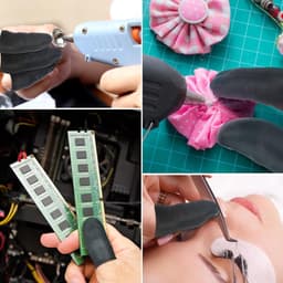 100 Stuks Antistatische Vingerbeschermers van Latex - Rubber Finger Cots voor Schoon en Droog Gebruik, Ideaal voor Elektronica en Medisch Gebruik — thumbnail 2