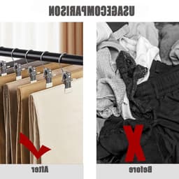 Set van 20 Kledingknijpers - Draagbare Kledingclips met 360° Beweging voor Broeken, Schoenen en Handdoeken - Sterke Metalen Haken met Tangen — thumbnail 4