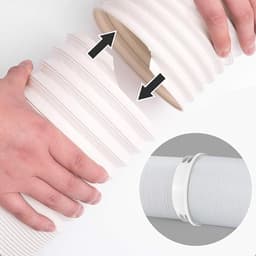 Afvoerslang Airco - Flexibel Ventilatiekanaal - Mobiele Airco - Verstelbare Lengte - Diameter 13/15cm - Wit — thumbnail 5