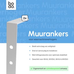 Bodo® Muuranker set Wit - Voor de Bodo wasmachine verhoger — thumbnail 3