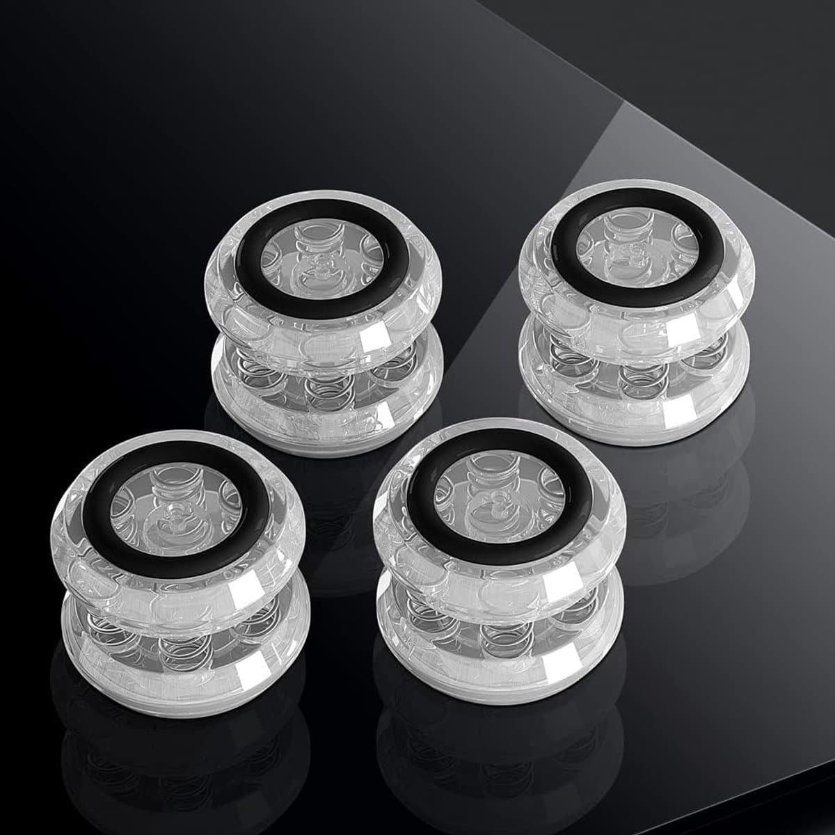 Isolatie Pads - Schokdempers - Audio Verbetering - Trillingsdempend - 4 Stuks - Zwart — afbeelding 1