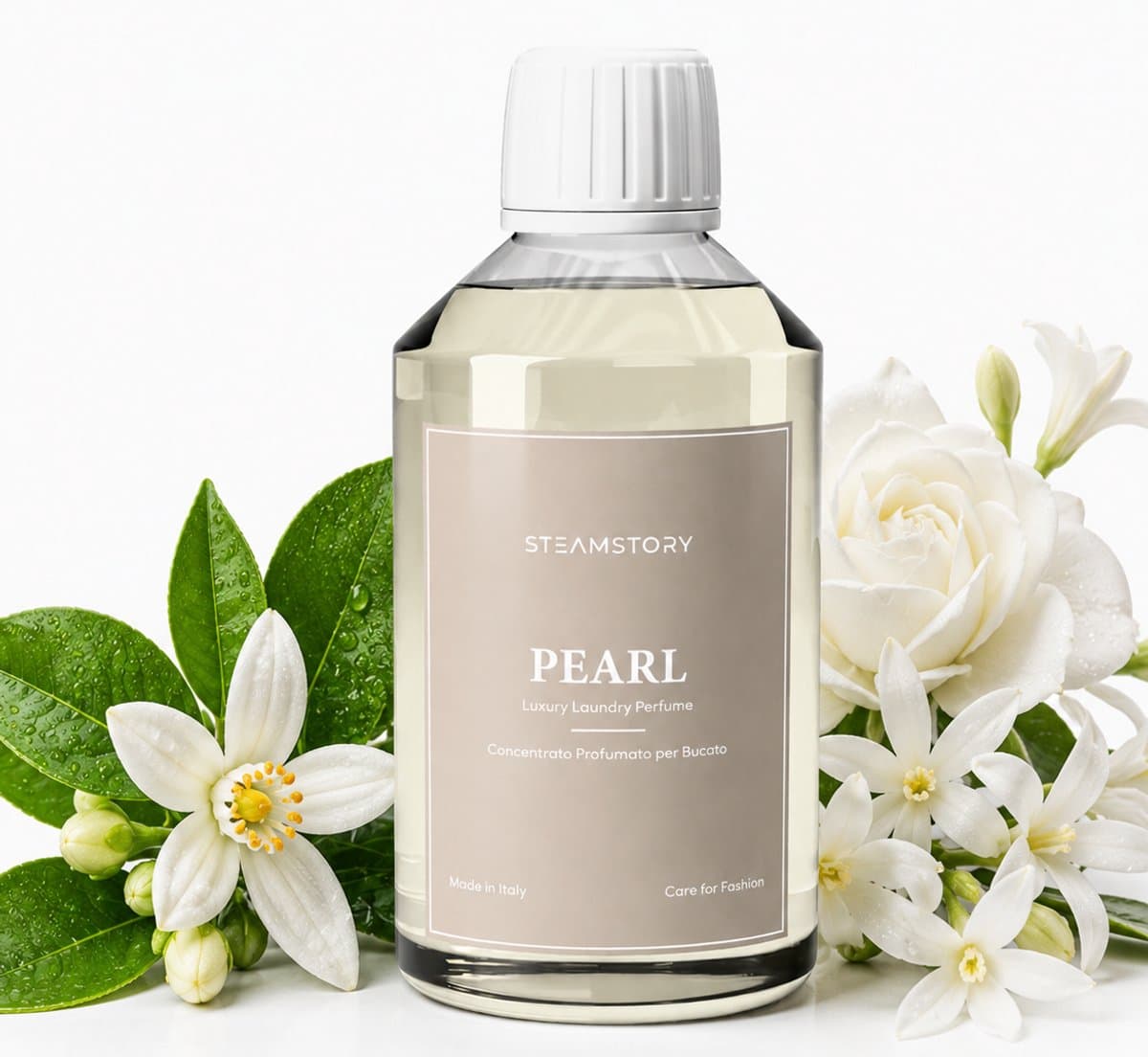 SteamStory Luxe Wasparfum Pearl - Zachte geur met katoenbloem & witte musk - 250 ml — afbeelding 1