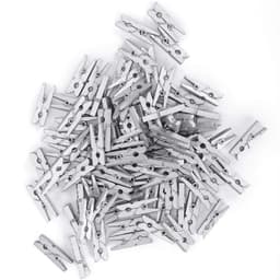 Houten Clips - Mini Wasknijpers - Foto's Ophangen - Gladde Afwerking - 300 Stuks - Natuurlijk Hout — thumbnail 1