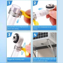 Afvoerslang Airco - Condensafvoer - Koeling Optimaliseren - Compleet met klem - 28x23 cm - Veelkleurig — thumbnail 4