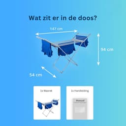 MRKK® Elektrisch Droogrek – Verwarmd Wasrek – Warmte Droogrek — thumbnail 2