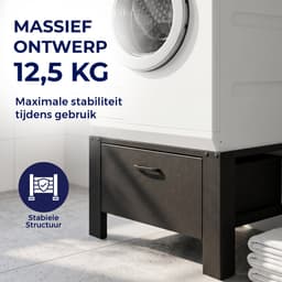 ProductXpert Stacko™ Wasmachine Verhoger met Tussenstuk - Stapelkit Wasmachine en Droger - Zwart — thumbnail 4