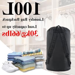 Grote Vouwbare Waszak van Oxford Stof, 41 x 81 cm, Ideaal voor Camping, Reizen en Thuisgebruik, Perfect voor Vuile Was en Picknicks — thumbnail 2