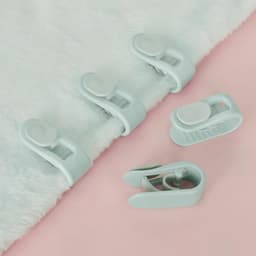 Dekbed, quiltclip, 24 stuks quiltbevestigingsclips, naaldloze gesp quiltsluiting, dekbedovertrekbevestigingsmiddelen, antislip bedlakenclips, anti-beweging, voor quilt, dekbed, bedlaken — thumbnail 2