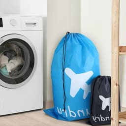 Set van 4 Vouwbare Waszakken voor Reizen, 2 Grote en 2 Kleine, Ideaal voor Camping, Thuis en Studentenhuis — thumbnail 5