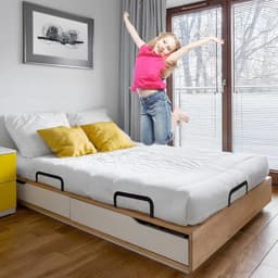 Byshayne- Matrashouder Antislip - Matrasbeugel - Matrasstabilisatoren - Matrasstoppers - Geschikt voor matrassen 10-30 cm - Robuust met afgeronde hoeken — thumbnail 3