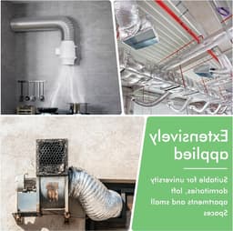 Flexibele PVC afvoerslang met aluminium folie en staaldraden, 150 mm diameter voor keuken en ventilatiesystemen — thumbnail 3