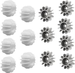 Dailygoody - Drogerballen - Anti-rimpel wasballen - Verbetert wasresultaat - Wit en grijs - Duurzaam en effectief - Geschikt voor alle kleding - 14 st — thumbnail 1