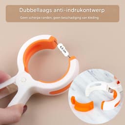 GELLDG Handdoekklemmen - Strandclips - Winddicht En Antislip Ontwerp - Gemaakt Van Duurzaam PP-Materiaal - 8 Stuks In Set - Geschikt Voor Strandstoel En Waslijn - Groen En Wit — thumbnail 2