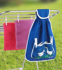 Wasknijperzak - Kledinghangers Houder - Wassen Ophangen - Rugbesparende Bevestiging - 45 x 335 cm - Ganzen — thumbnail 2