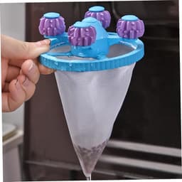 Haarvanger Wasbollen - 6PCS Dierenharen Verwijderaar voor Wasmachine - Luchtfilterende Mesh voor Het Verwijderen van Dierenharen - Meshzak voor het verwijderen van dierenhaar - Lintvanger voor Wasgoed (3 Kleuren) — thumbnail 3