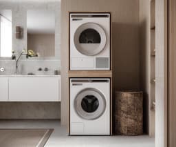 PLATAN ROOM Wasmachine-droogkast met uittrekplank • wasmachinekast voor wasmachine en wasdroger • bovenbouwkast 187 x 65 x 66 cm (eiken Sonoma) — thumbnail 2