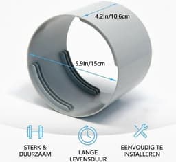 Verlengstuk voor de slang van een draagbare airconditioner, universeel 5,9 inch (150 mm) , geschikt voor slangen met een schroefdraad van 5,9 inch (150 mm) zowel met de klok mee als tegen de klok in — thumbnail 5