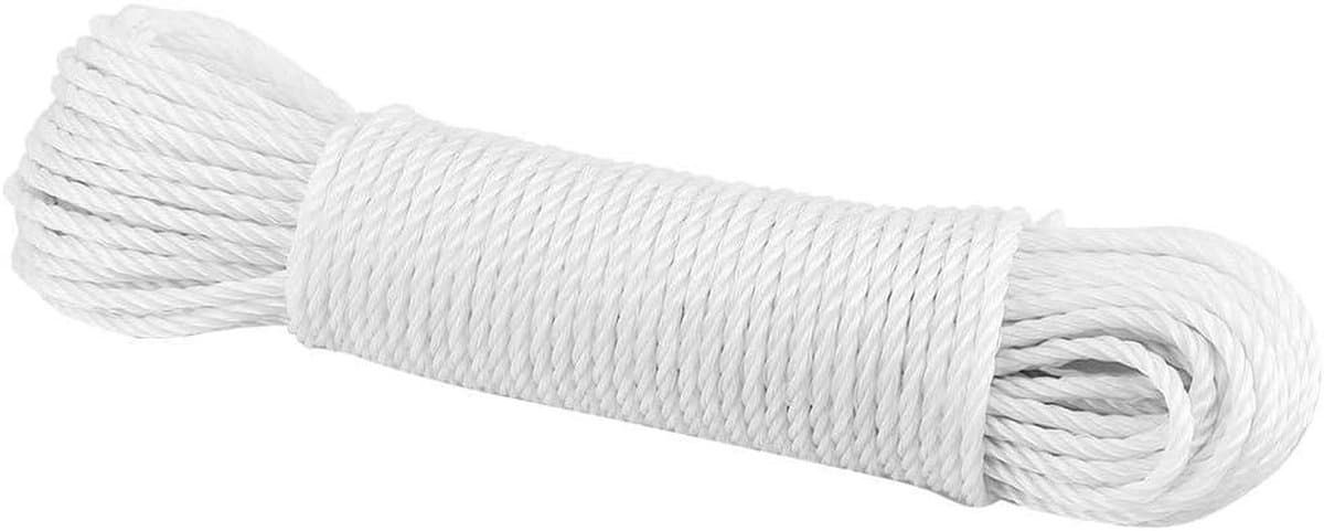 Nylon Waslijn - Droog Touw - Buiten Drogen - UV Bestendig - 20 Meter - Wit — afbeelding 1