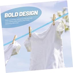 Draagbare Waslijn - Reis Waslijn - Buiten Drogen - Windproof Non-slip - 5 Meter - Blauw — thumbnail 3