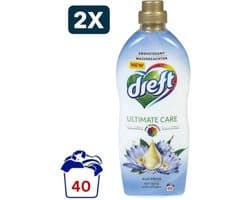 2 x Dreft Wasverzachter Blue Dream - 40 Wasbeurten - 1 Liter