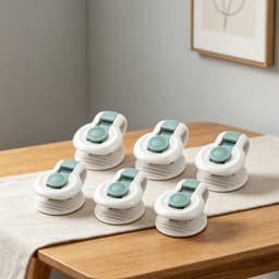 6 stuks anti slip clips - dekbedovertrek anti slip clips - matrasklemmen - anti slip bevestigers - kettingclips - verstelbaar - herbruikbaar - opbergaccessoires - geschikt voor matrassen, dekbedovertrekken, lakens (groen, 5,2*3,6 cm) — thumbnail 4