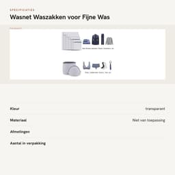 Dailygoods- Waszakken 10 Stuks - Grote/Middelgrote/Kleine/Mini Waszakken - BH-Waszakje - Cilinder - Bescherming Tegen Knopen/Scheuren - Wasnet — thumbnail 4