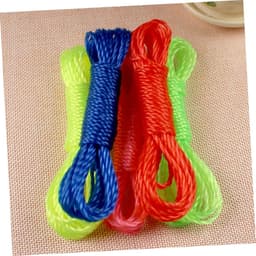 Nylon Kledinglijn - Waslijn Touw - Buiten Drogen - Weerbestendig Verstevigd - 8x 10 Meter - Willekeurig — thumbnail 4