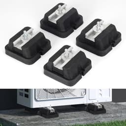 Airco Montageplaten - Warmtepomp Ondersteuning - Trillingen Dempen - Set Van Vier - 13x10x6cm - Zwart — thumbnail 4