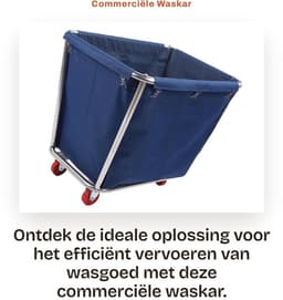 Dailygoods- Wasmand 350L Capaciteit - Wasmand met Deksel - Wassorteerder - Wasmand Curver - Wasmanden - Flexibele Wielen - Waskar — thumbnail 5
