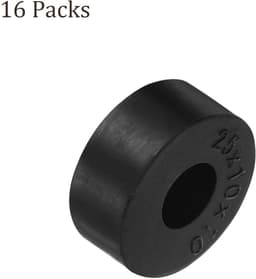 Dailygoods- Spacers 16 Stuks - Rubber - Antivibratie-isolatiepads - Geluidsreductie - Schokabsorptie - Duurzaam - 10 x 10 x 25 mm - Dempers — thumbnail 4
